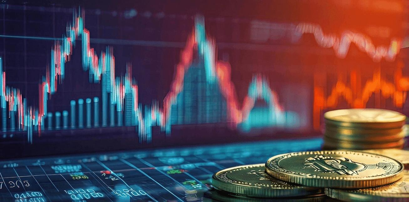 Financial trading dashboard with charts and market data